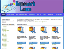 Tablet Screenshot of homeworklance.com